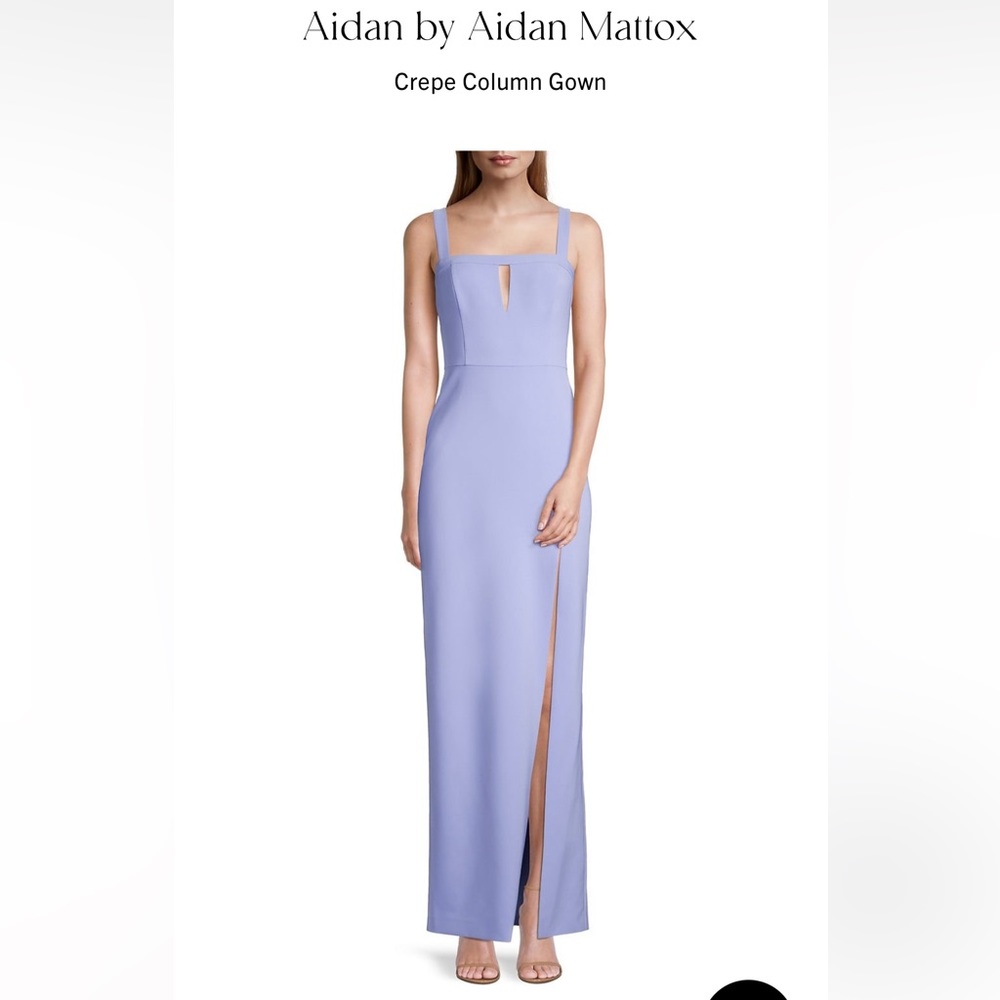 Formal long purple-blue dress